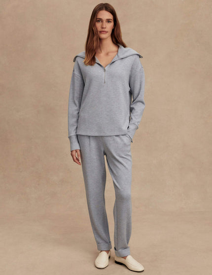 Varley Larson Half-Zip Sweat - Mid Blue Marlimage6- The Sports Edit
