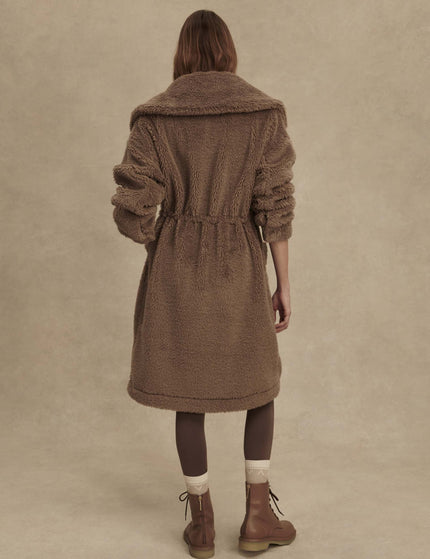 Varley Logan Sherpa Coat - Ash Taupeimage2- The Sports Edit