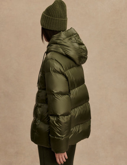 Varley Madelina Lightweight Down Jacket - Racing Oliveimage4- The Sports Edit