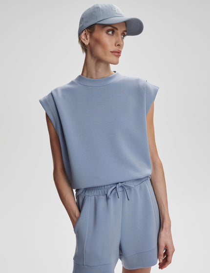 Varley Otis Sleeveless Sweat - Rain Blueimage1- The Sports Edit