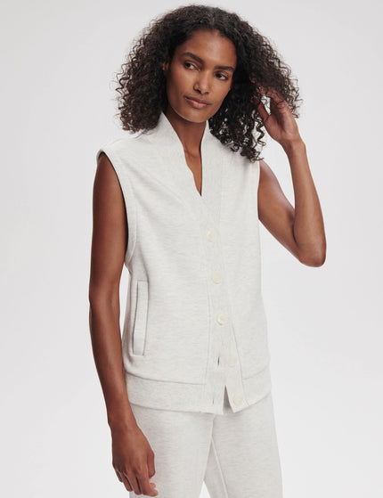 Varley Vicky Button Gilet - Ivory Marlimage2- The Sports Edit