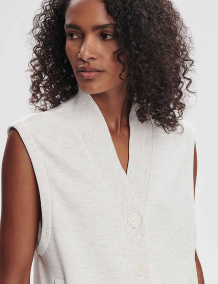 Varley Vicky Button Gilet - Ivory Marlimage3- The Sports Edit